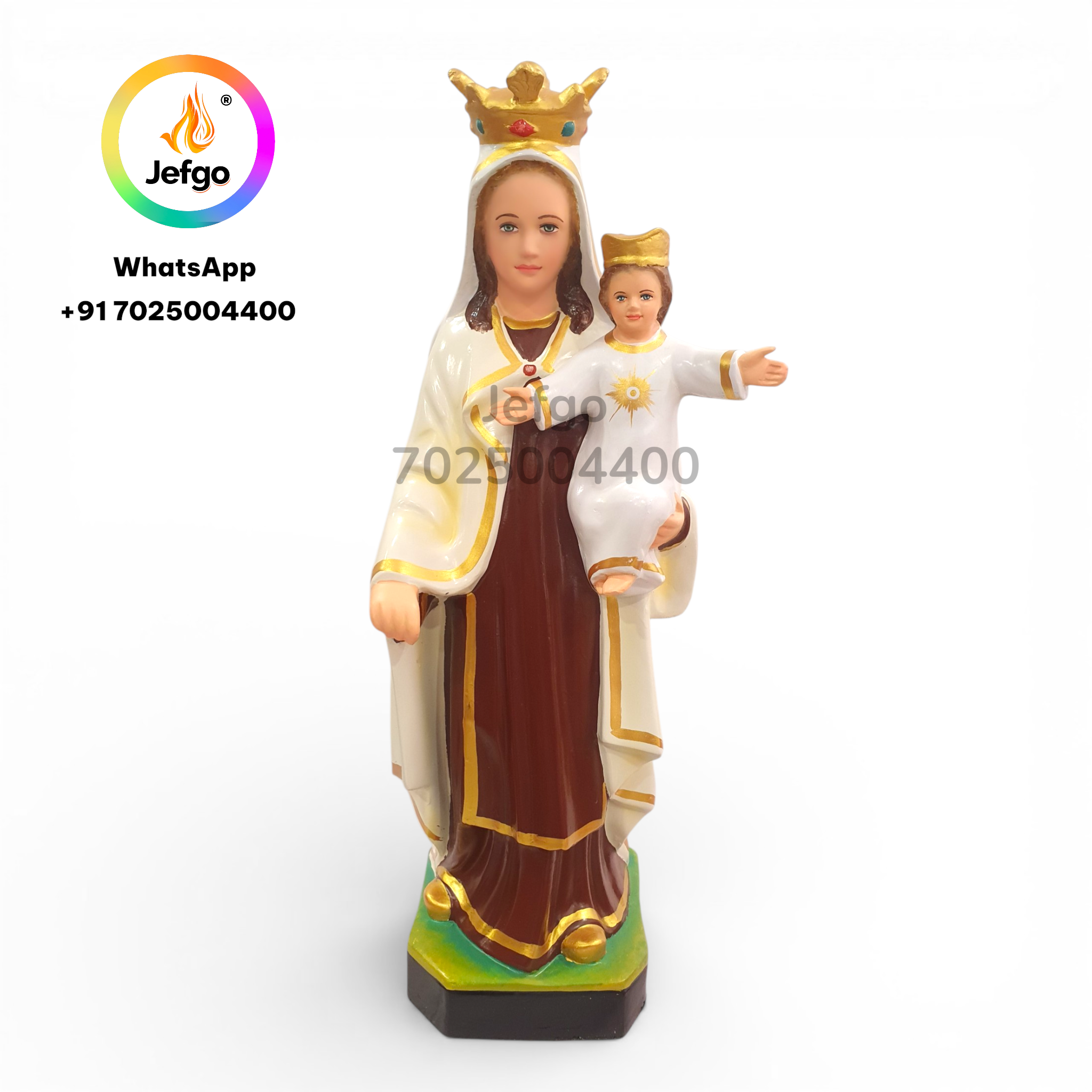 Our Lady of Mount Carmel Statue 30 inch fiber model  3113