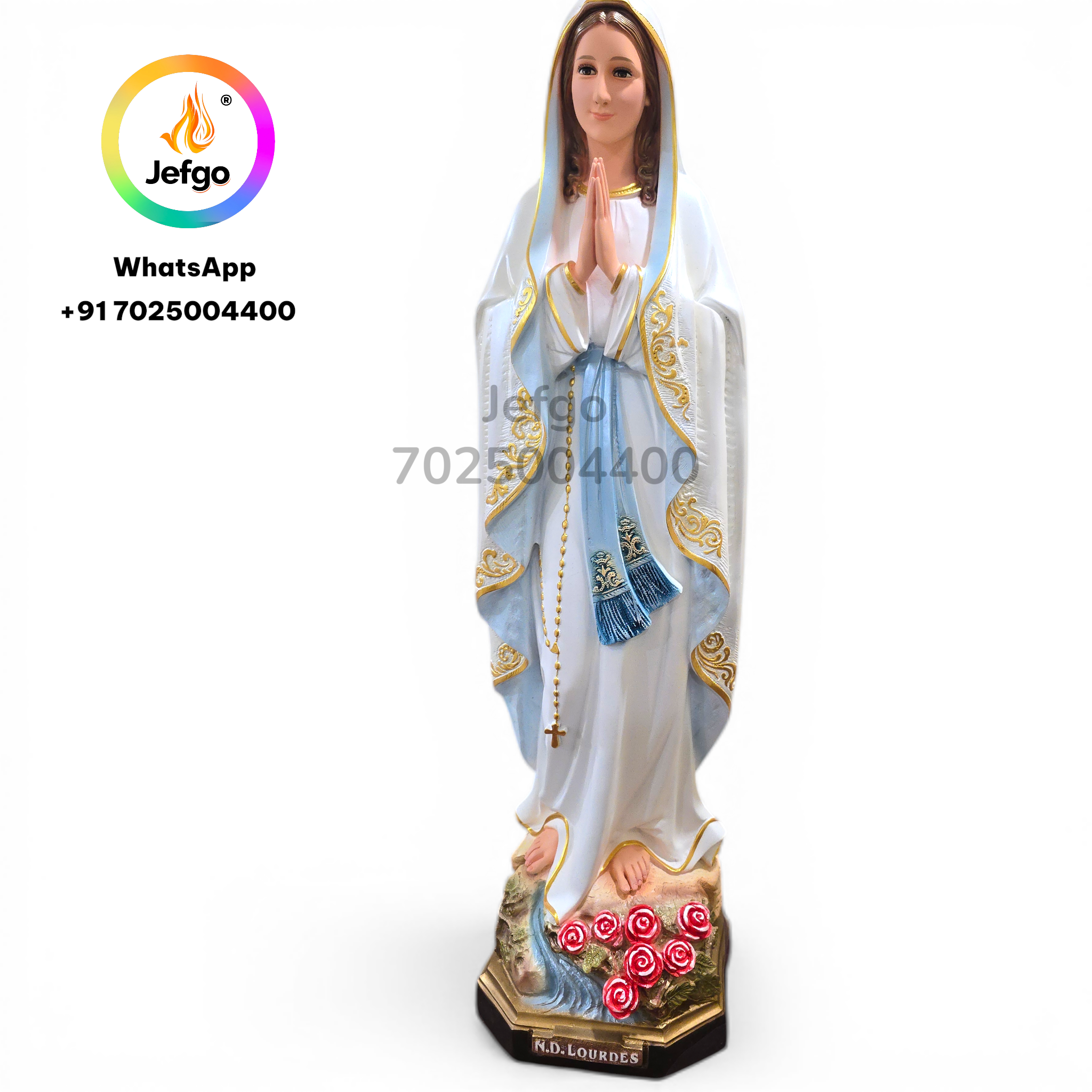 Our Lady Of Lourdes  Statue  3 feet Model No ; 3587