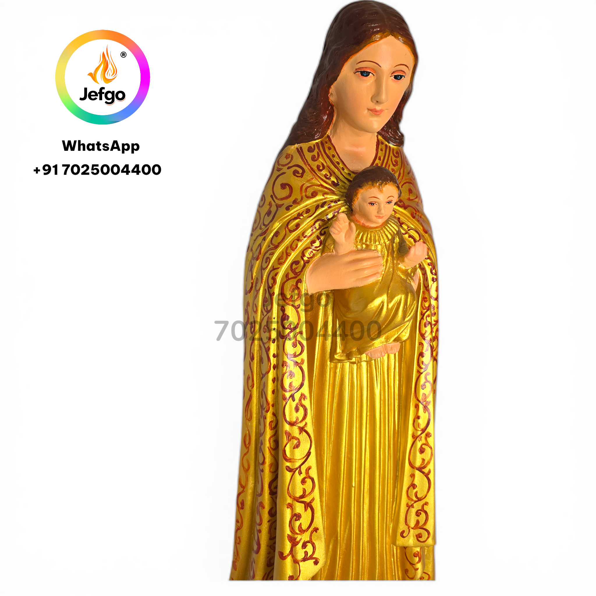 Mother Mary with Baby Jesus Statue  24inch /2 feet Model 3277