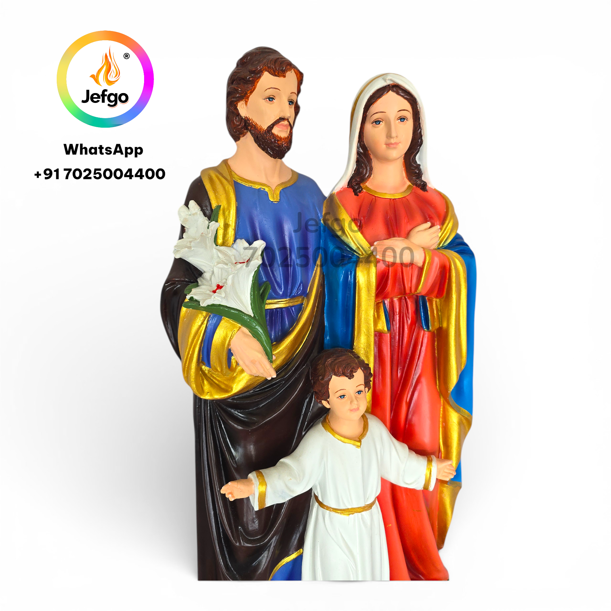 Holy Family Statue 24 inch Fiber MODEL 3155