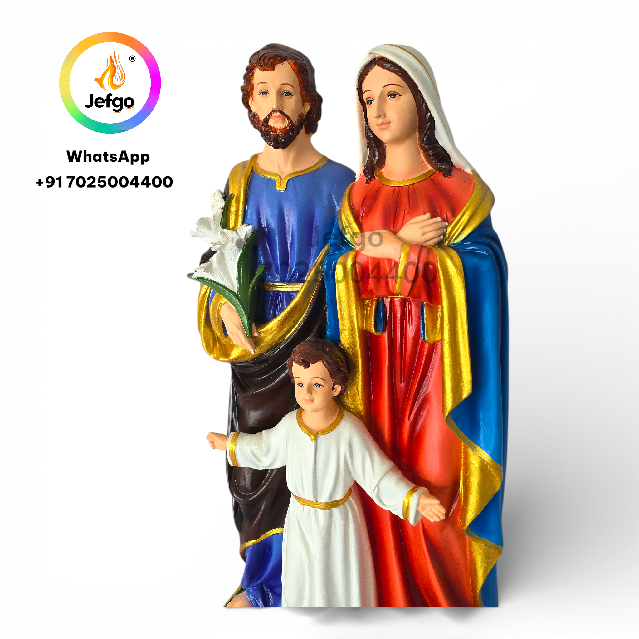 Holy Family Statue 24 inch Fiber MODEL 3155