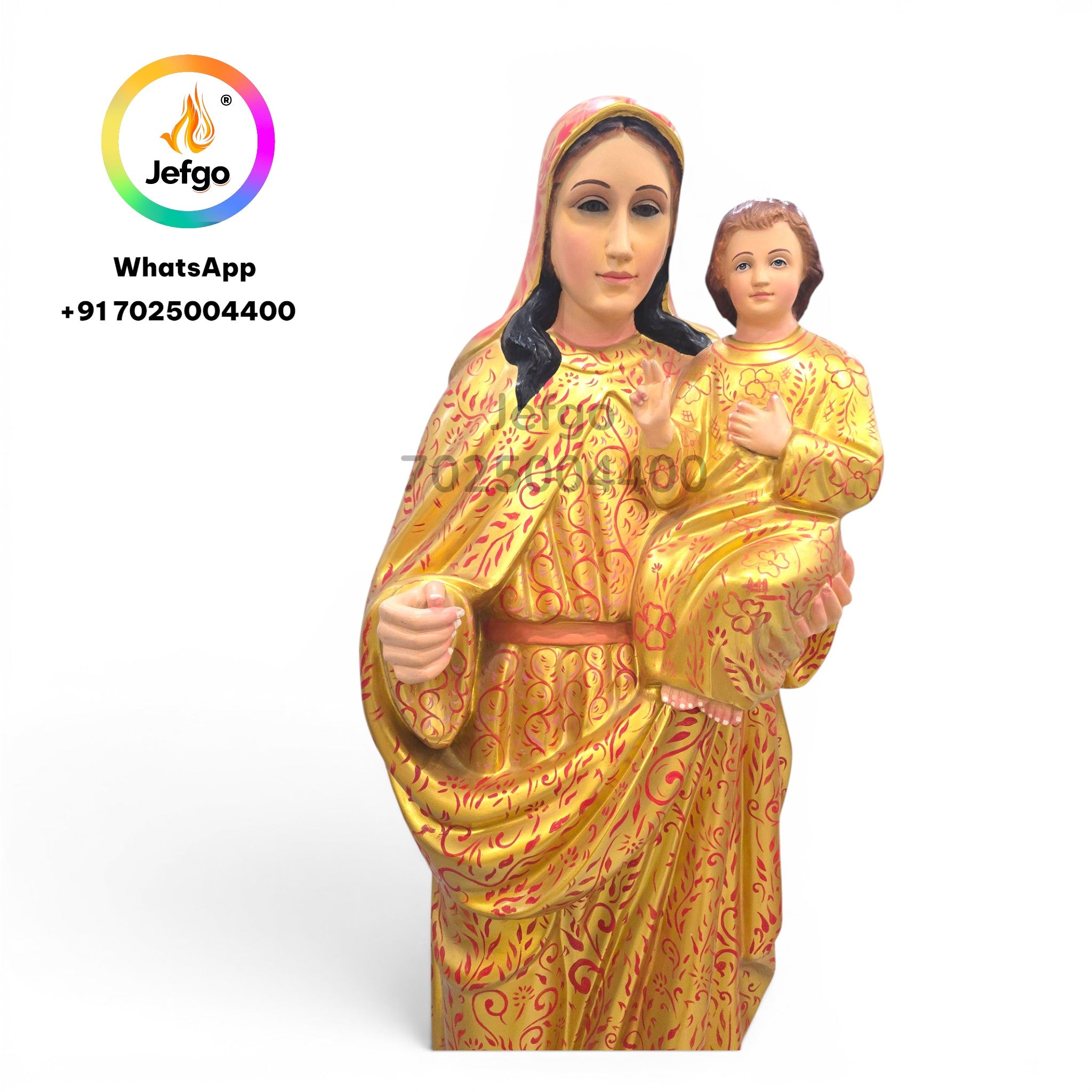 Mother Mary and Infant Jesus  5 Feet Model No :3448