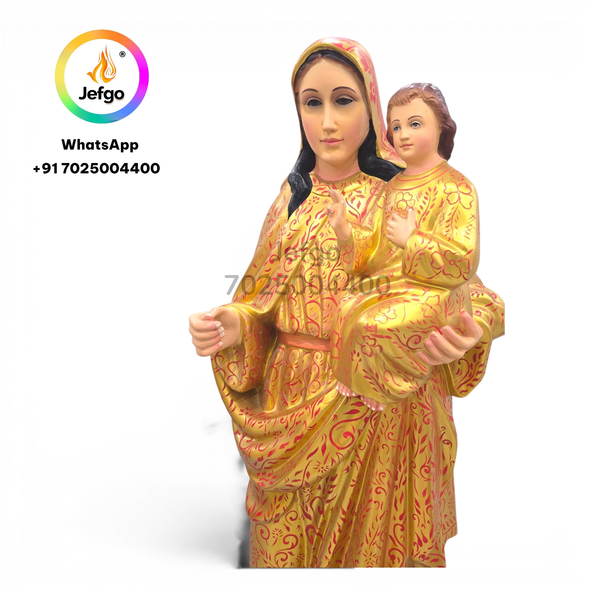Mother Mary and Infant Jesus  5 Feet Model No :3448