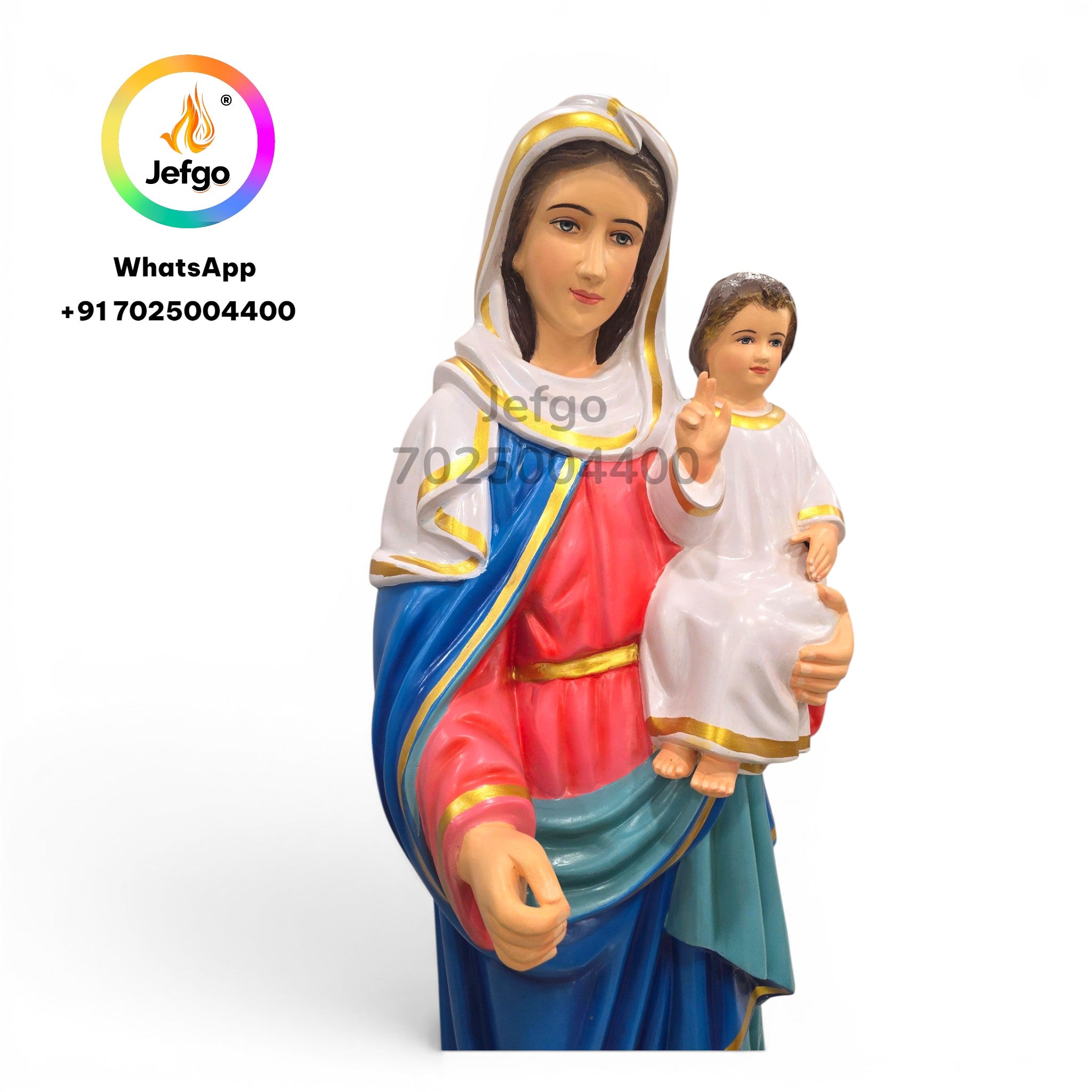 Mother Mary and Infant Jesus  5 Feet Model No :