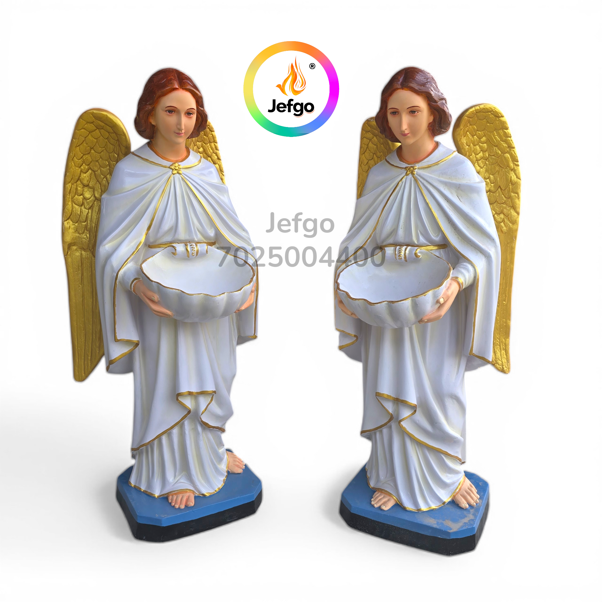 Angel Standing with Holy Water Font Model No: 3504