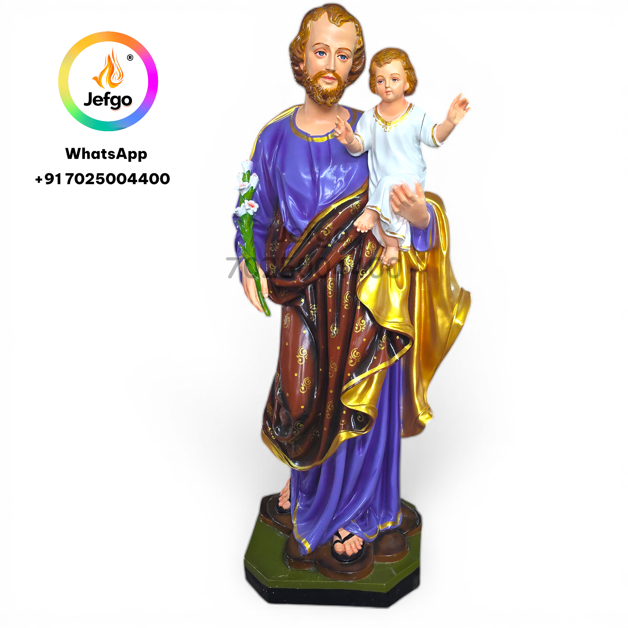 Buy St Joseph Statue fiber 4 feet height 