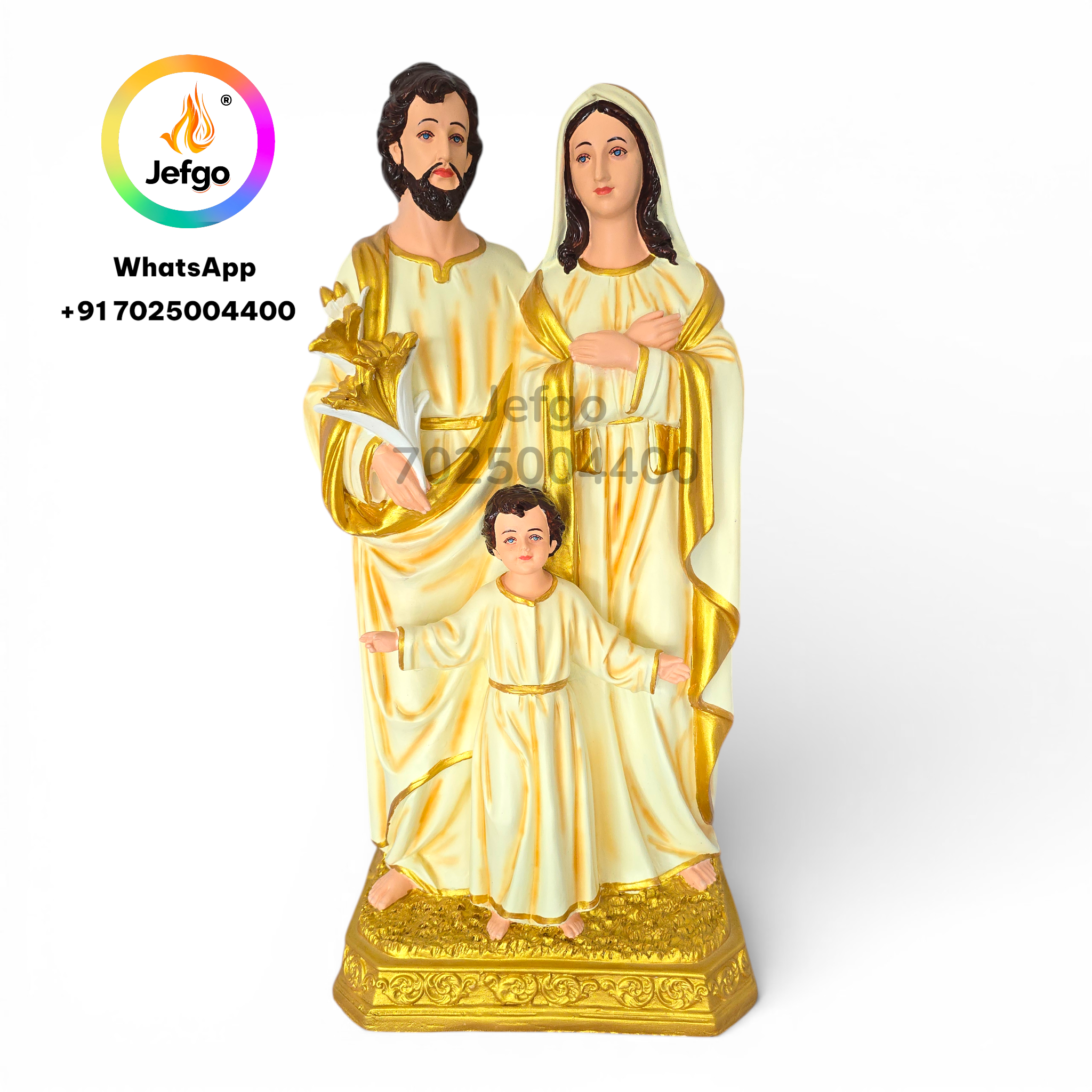 Holy Family Statue Ivory 2 Feet/24 Inch