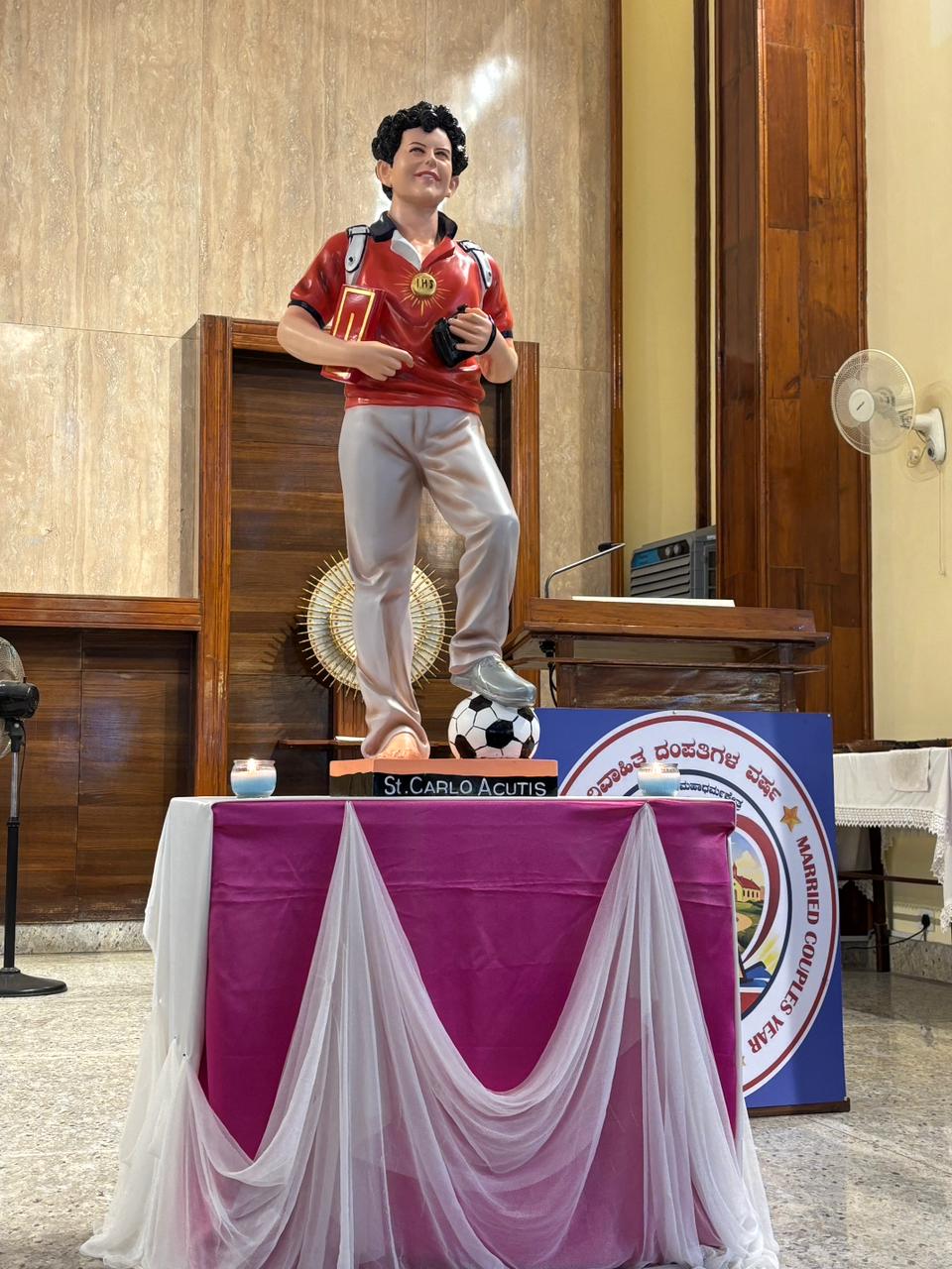 Saint Carlo Acutis Statue 48 inch / 4 feet Height  Model No : 3563