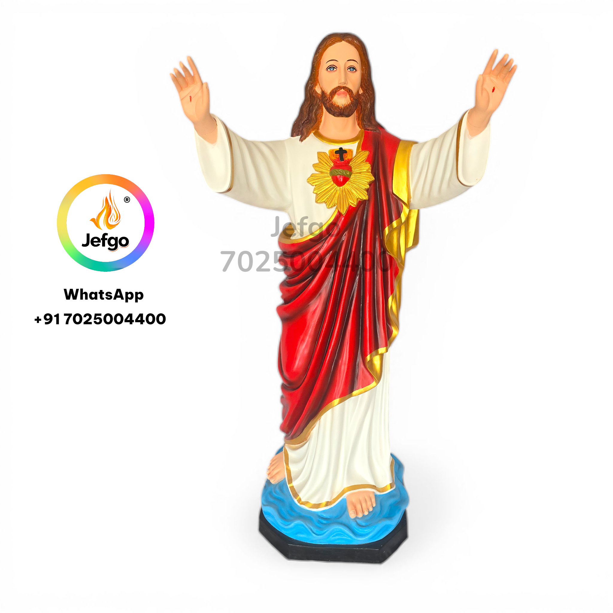 Jesus Blessing Statue 5 feet Sacred Heart of Jesus 