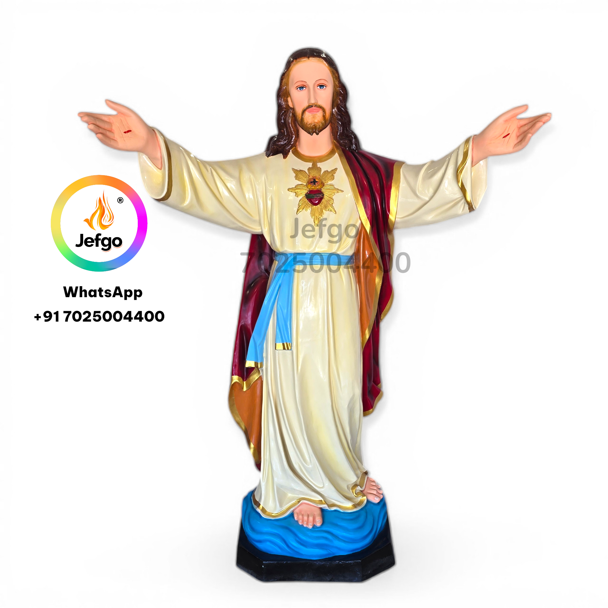 Jesus Blessing Statue 6 feet Sacred Heart of Jesus 