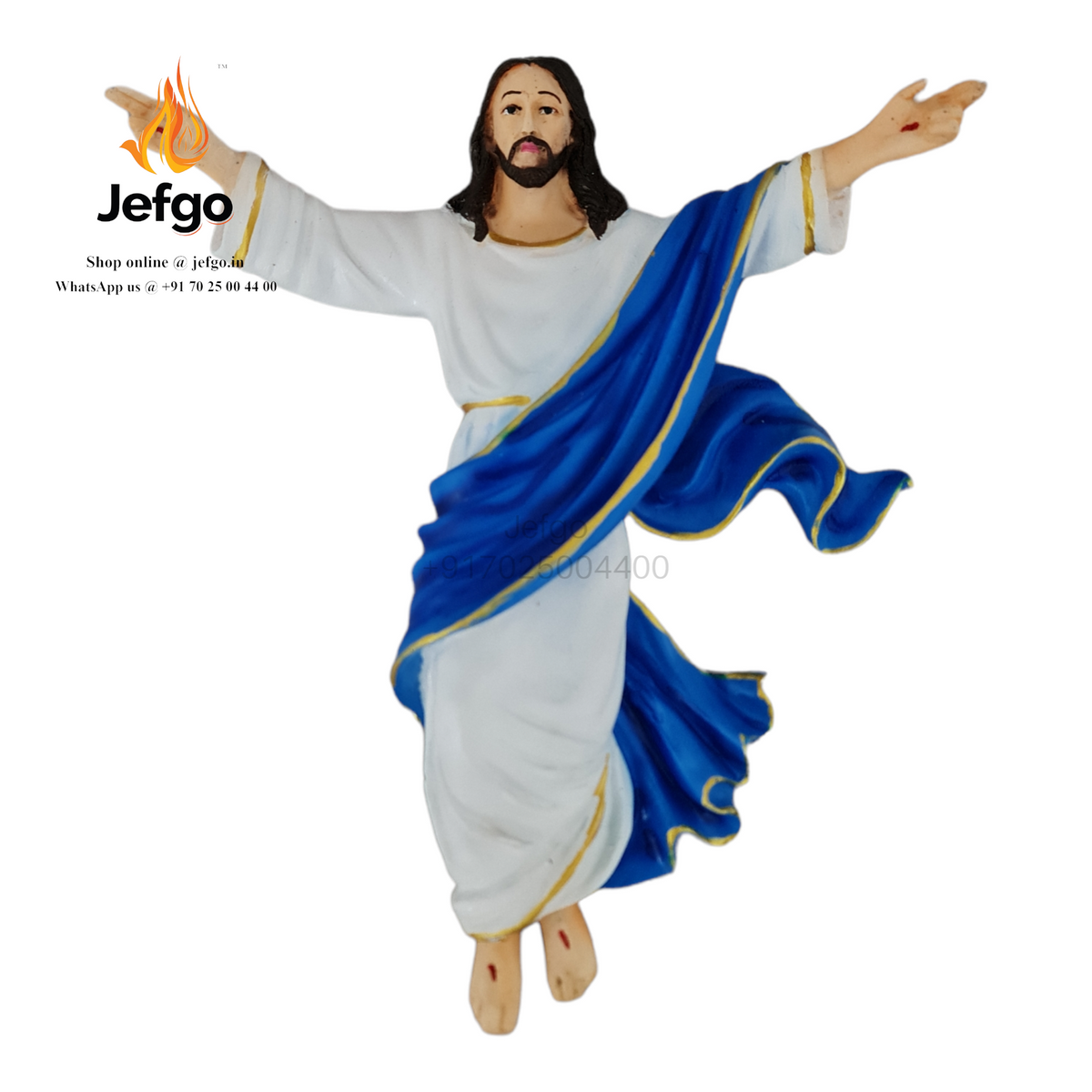 Buy Resurrected Easter Potta Jesus Wall Hanging Statue 12inch – Jefgo