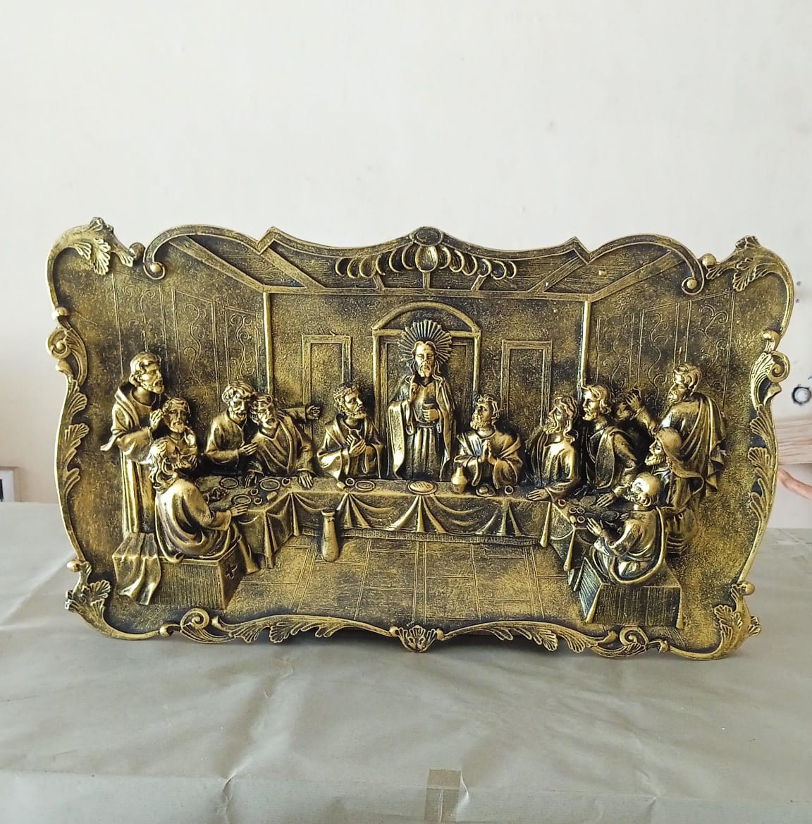 Last Supper  Small Brass Model 3473 Size 26.5 inch x 16 inch