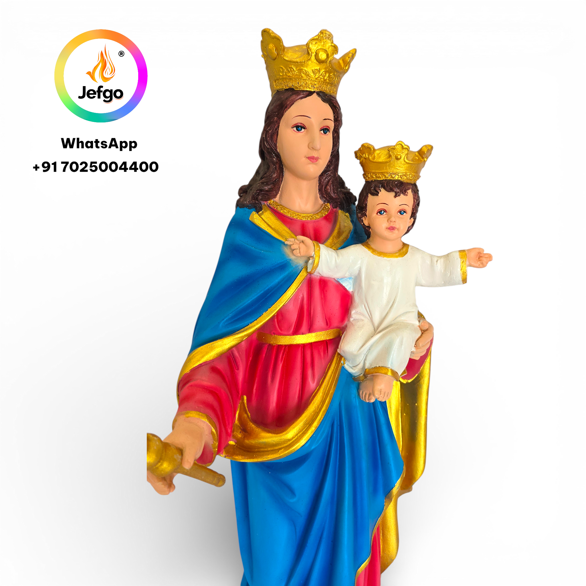 Our Lady of Christian Help Statue   24 inch Model 3078