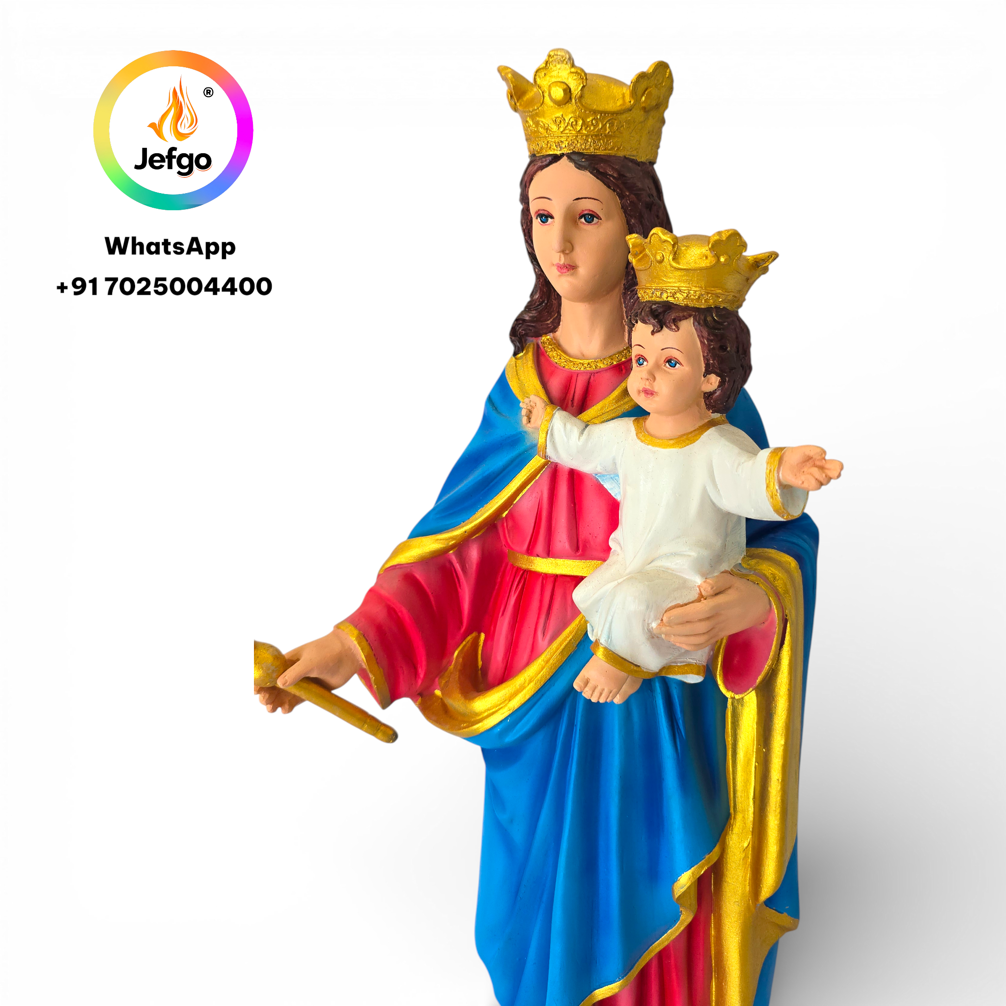 Our Lady of Christian Help Statue   24 inch Model 3078