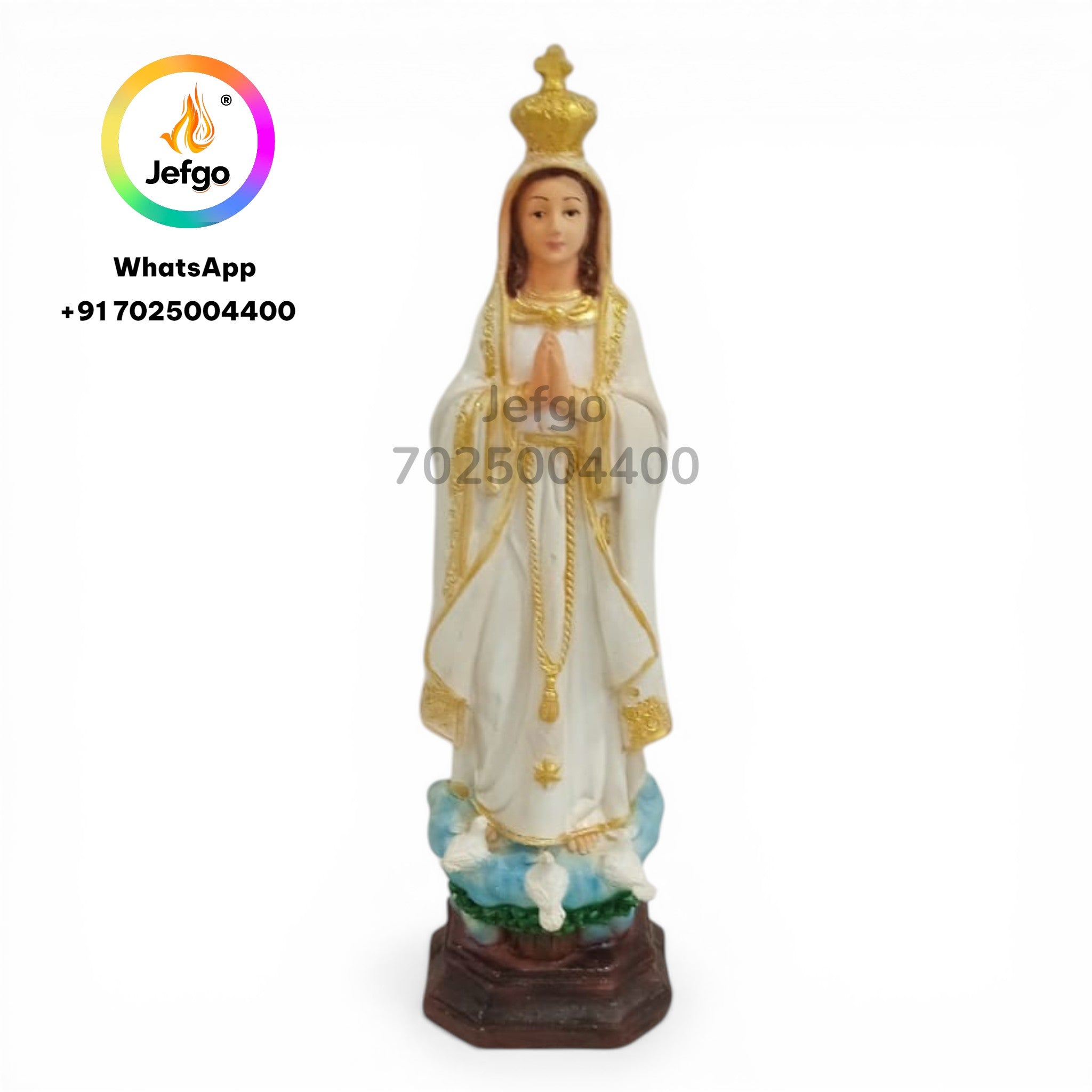 Our Lady of Fatima Statue  12 inch Model 1014