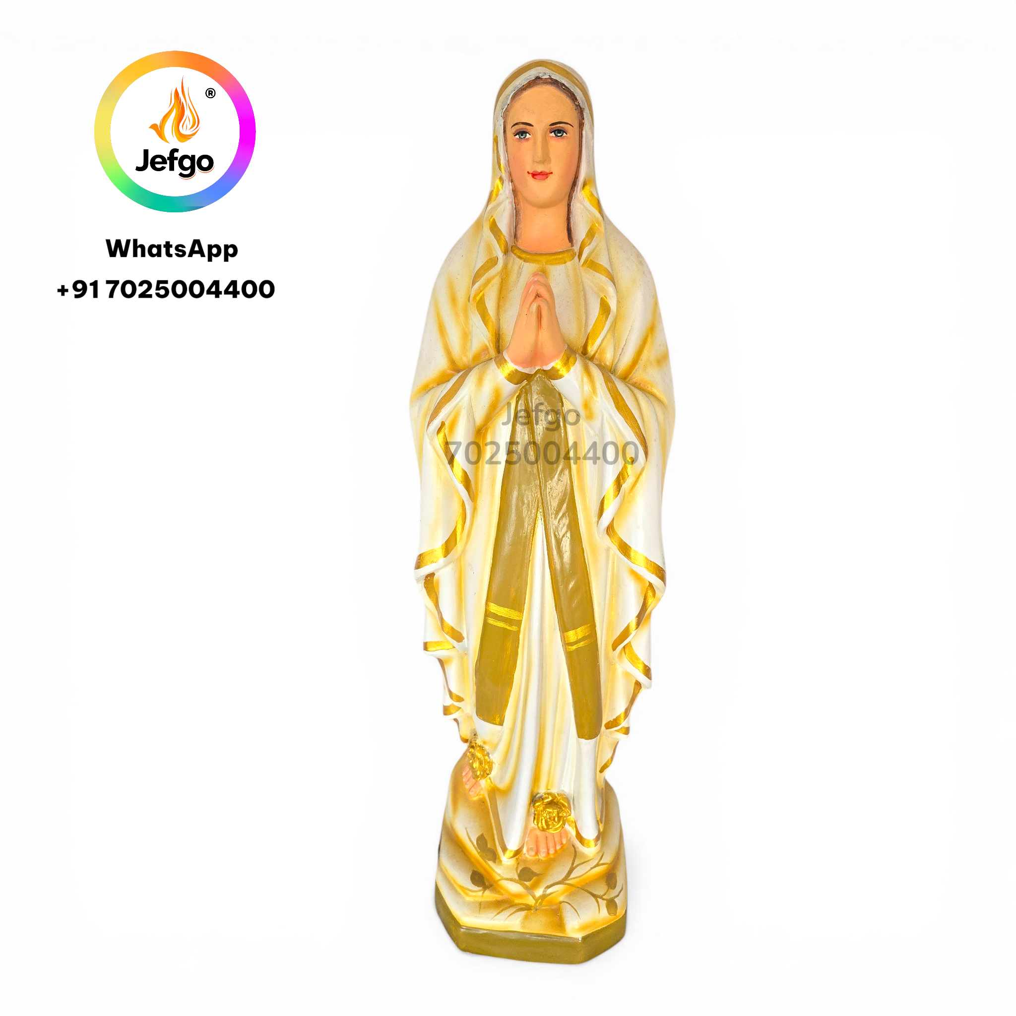 Our Lady Of Lourdes Statue Fiber 2.5 feet Model No : 3003/1