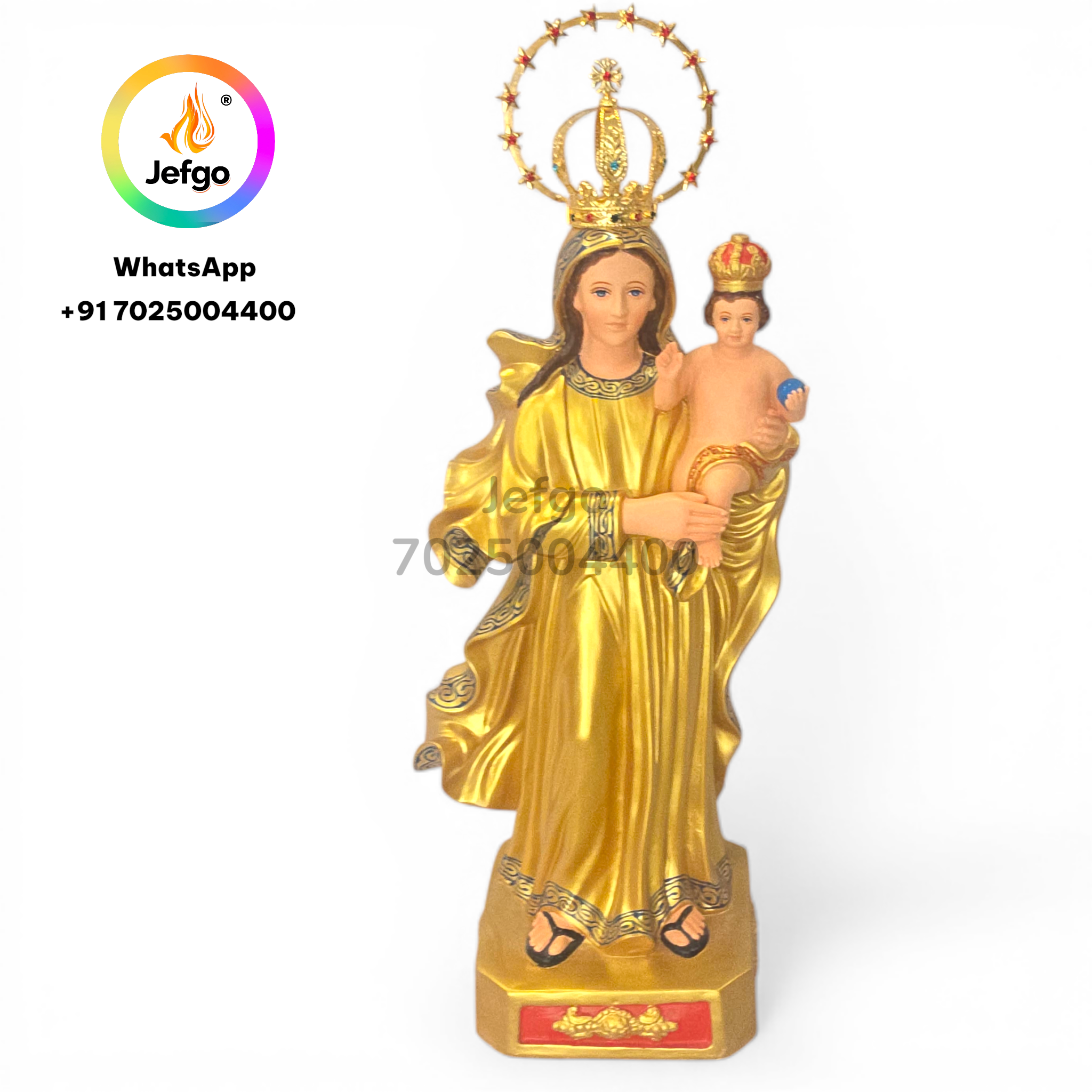 Our Lady of the Holy Rosary, Karumathampatti 
Height :36 inch / 3 feet