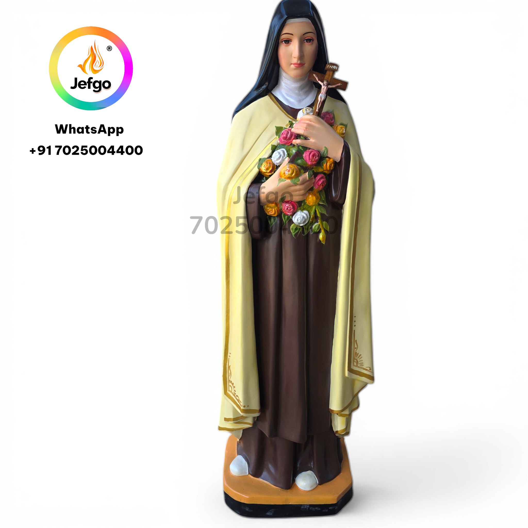 Saint Theresa (Little Flower)
Height : 60 inch / 5 feet
