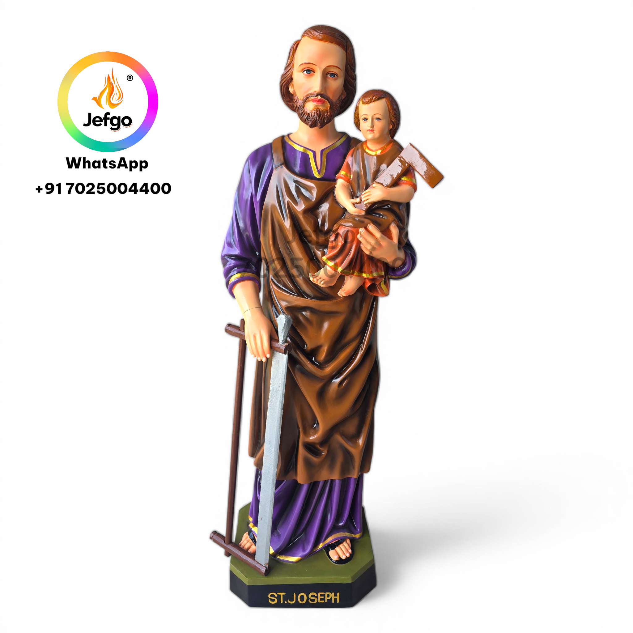 Buy St Joseph Statue fiber 5 feet height 