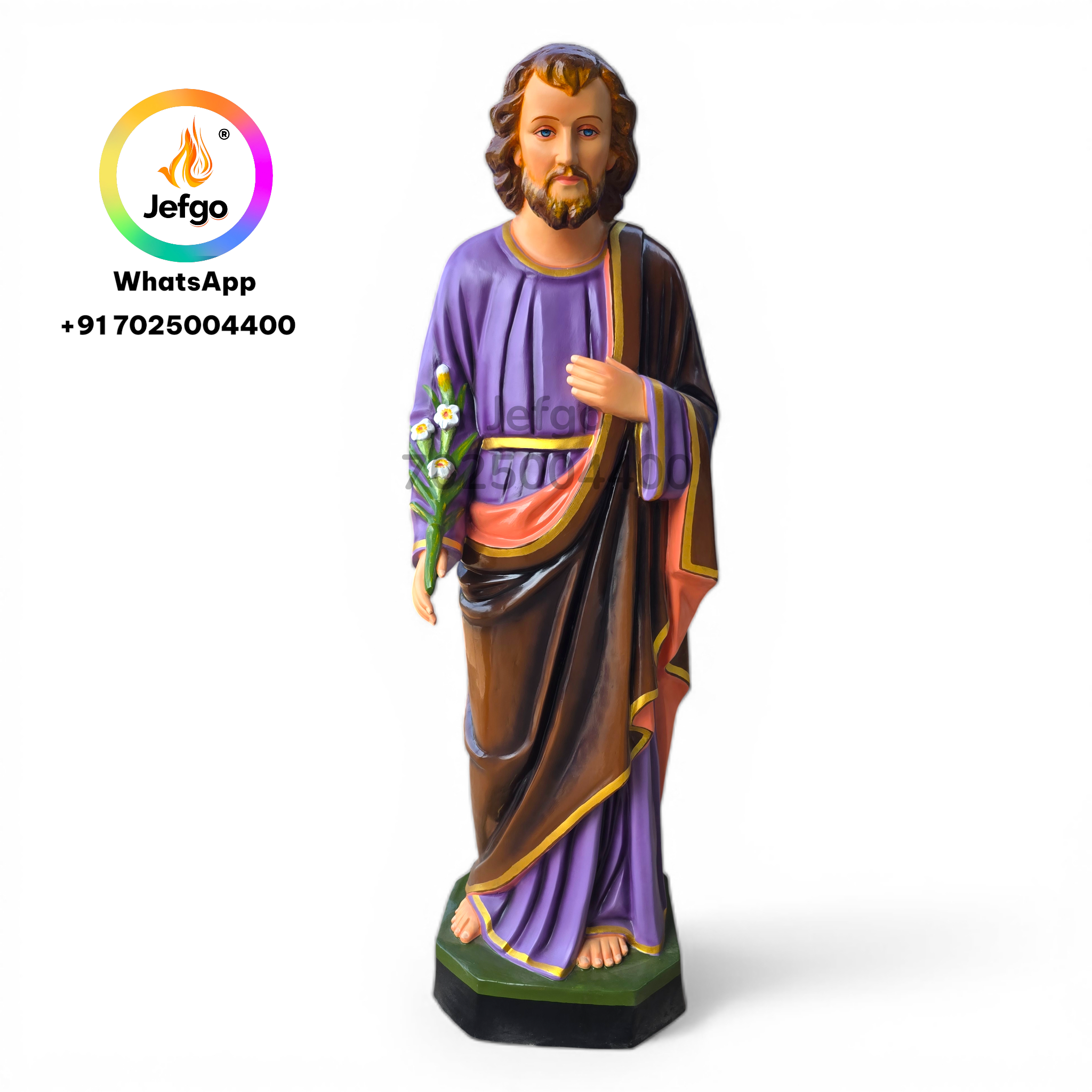 Buy St Joseph Statue fiber 4 feet height 