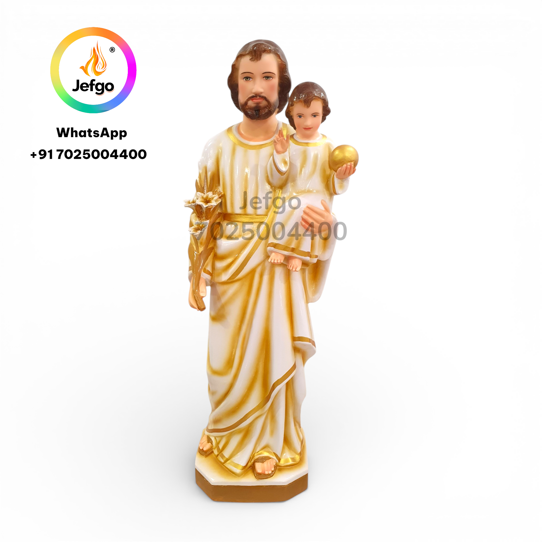 St Joseph Statue with Infant Jesus
