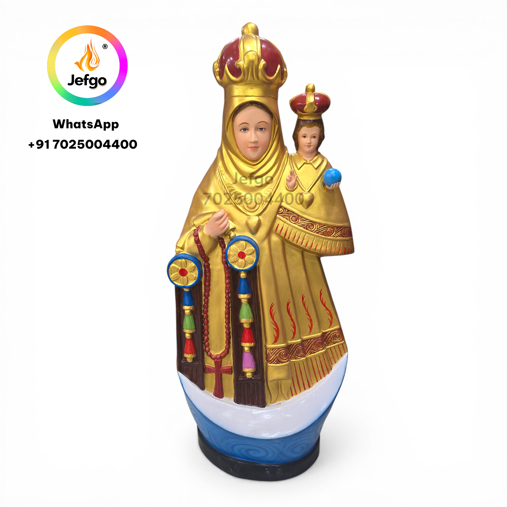 Our lady of Good health/Velankanni Statue 5 feet Model No : 3095