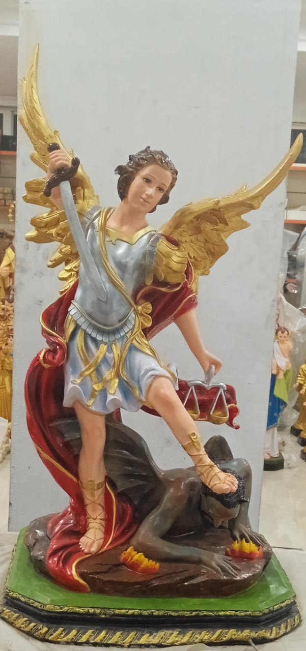 St Michael Statue  3 feet Height 3422