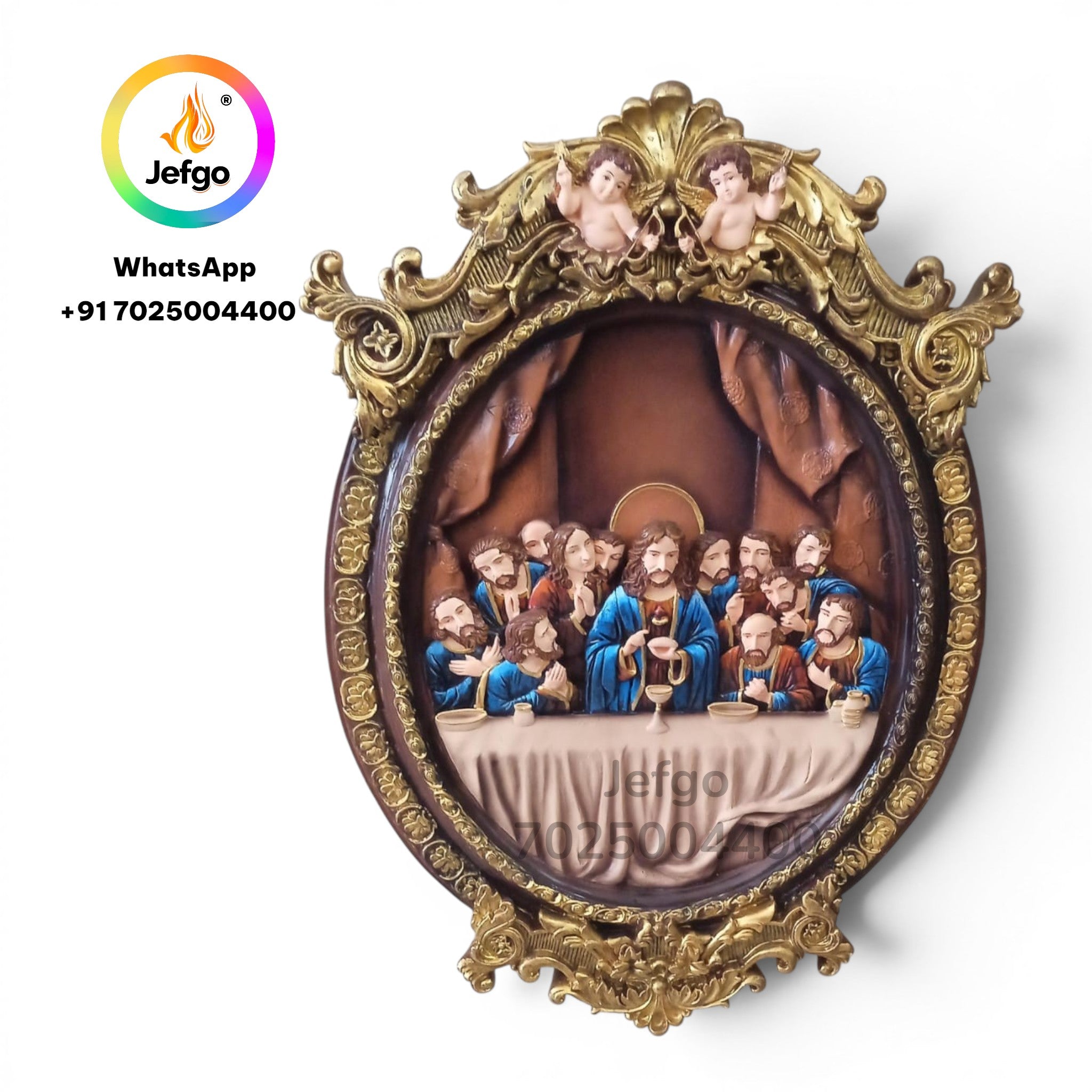 last supper Round  3505 Size 29 inch x 21 inch