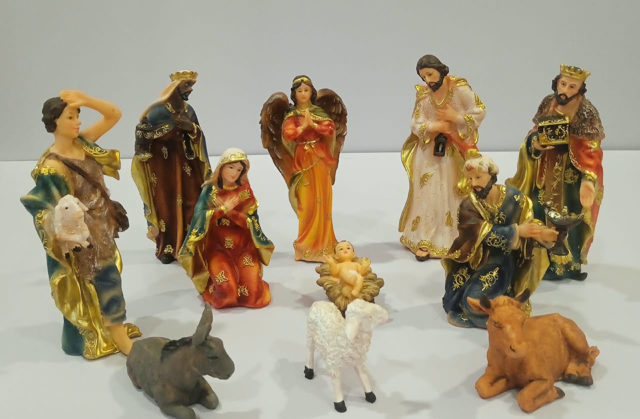 8 inch Christmas Nativity Set