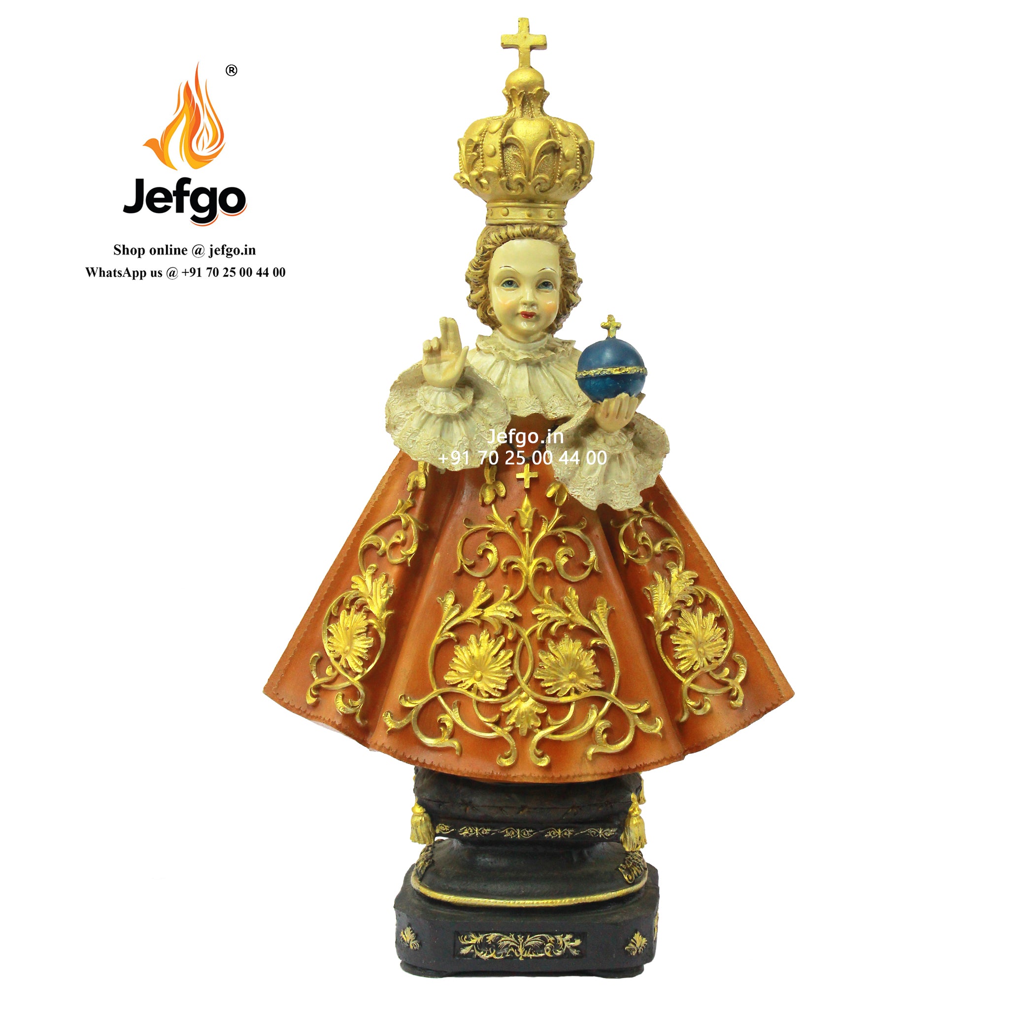 Infant Jesus Statue 24 inch Fiber