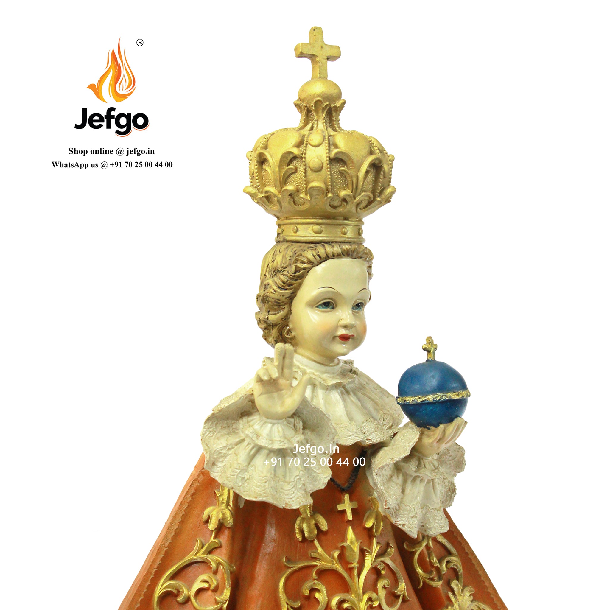 Infant Jesus Statue 24 inch Fiber