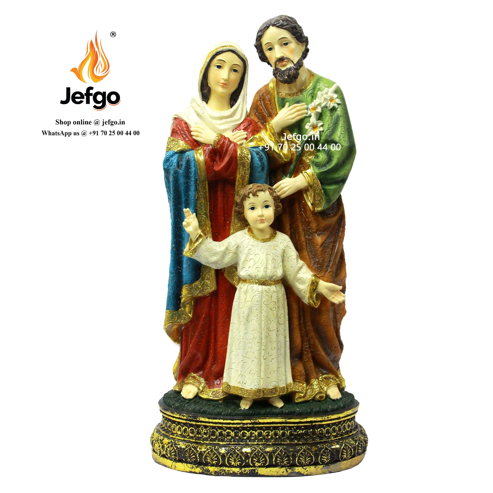 Holy Family Statue 24 inch Fiber